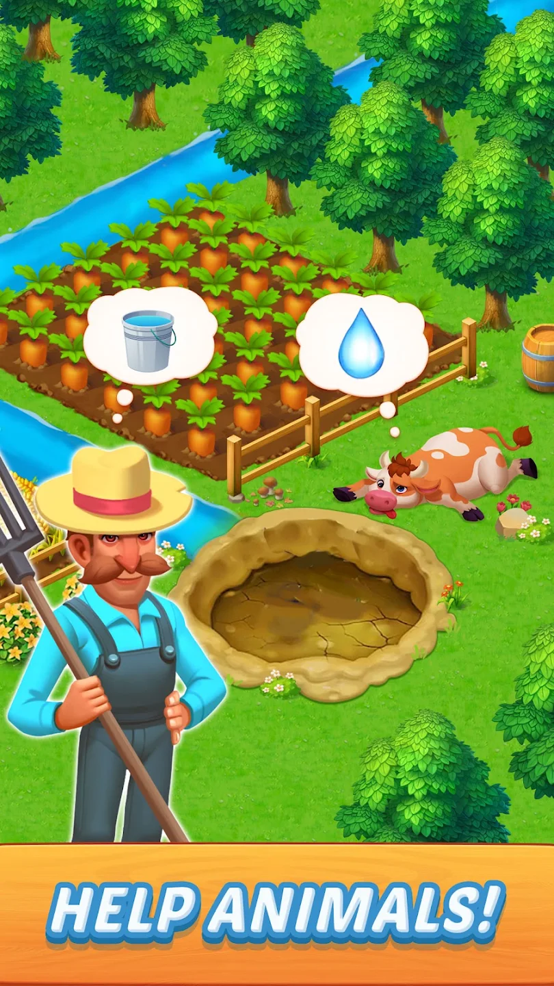 Solitaire Farm Adventure Games Ekran Görüntüsü 3