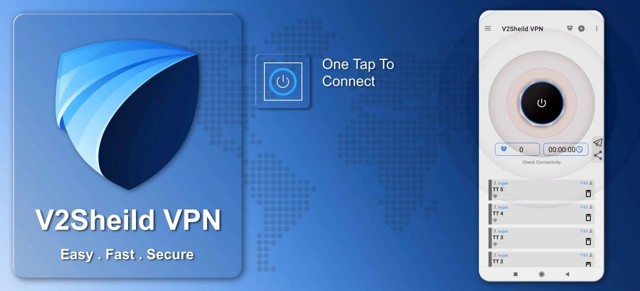 V2shield VPN: fast & private Screenshot 0