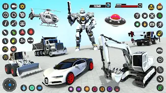 Robot Truck Car Transform Game Captura de tela 0