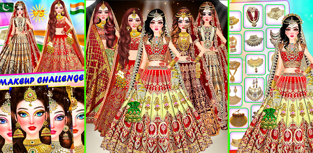 Indian Bride Dress Up Girl スクリーンショット 0