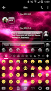 SMS Messages GlassNebula Theme Скриншот 3