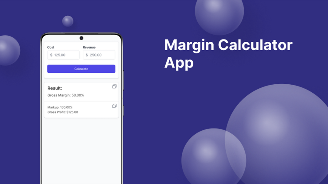 Margin Calculator Capture d'écran 2