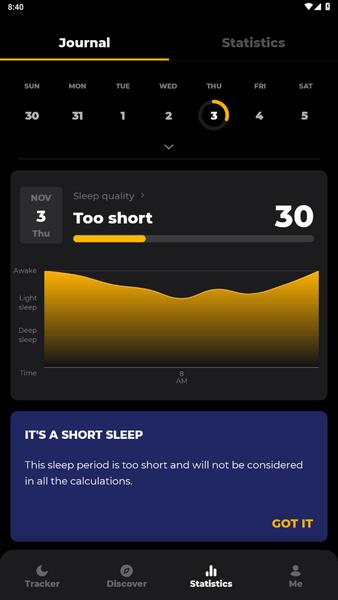 Sleep Tracker Screenshot 2