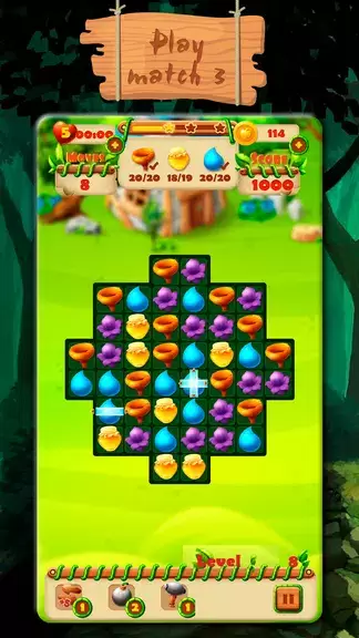 Fairy Forest - match 3 games ภาพหน้าจอ 0