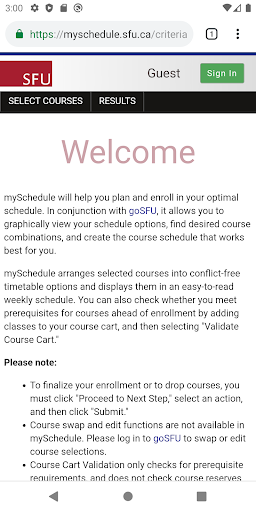 goSFU Screenshot 1