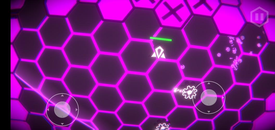 Hexa-Neon Shooter Скриншот 1