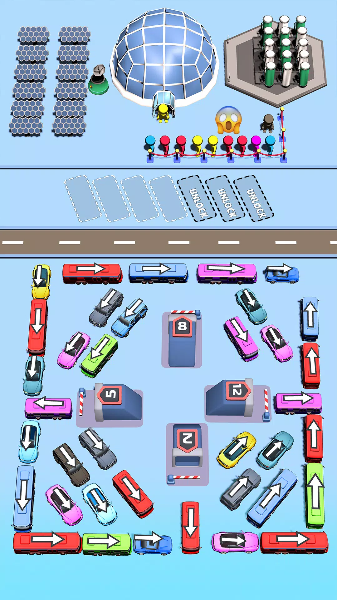 Bus Swipe: Car Parking Jam Captura de pantalla 1