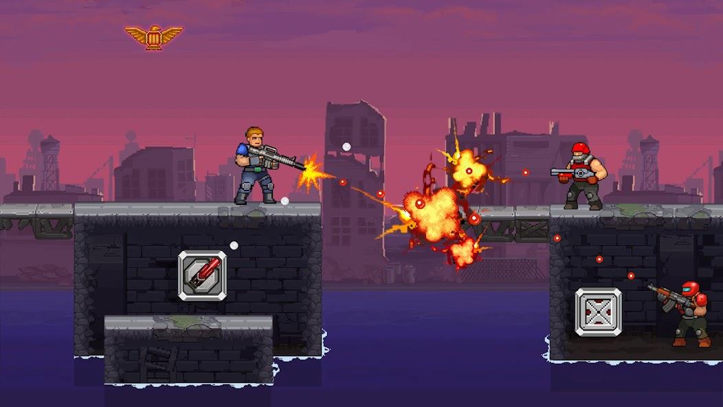 Schermata Gun Force Side-scrolling Game Mod 2