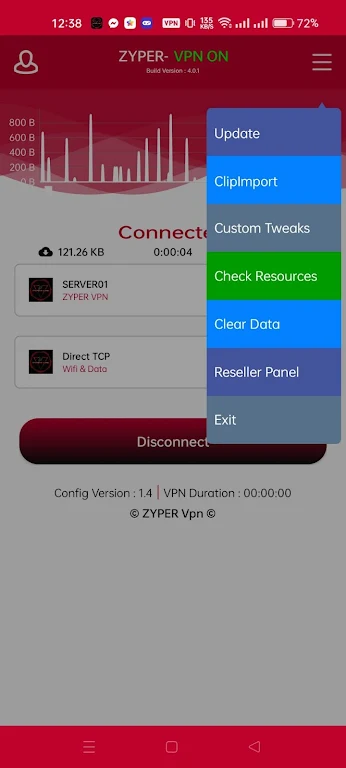 ZYPER VPN स्क्रीनशॉट 2