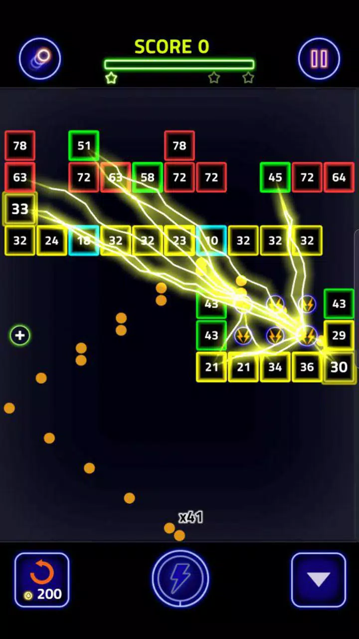 Brick Breaker Glow Скриншот 2