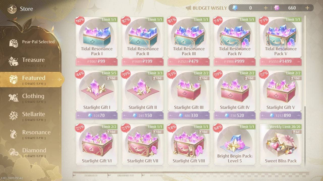 Infinity Nikki currency shop