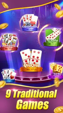 Domino QiuQiu: KiuKiu 99-Gaple 2018 Ảnh chụp màn hình 2