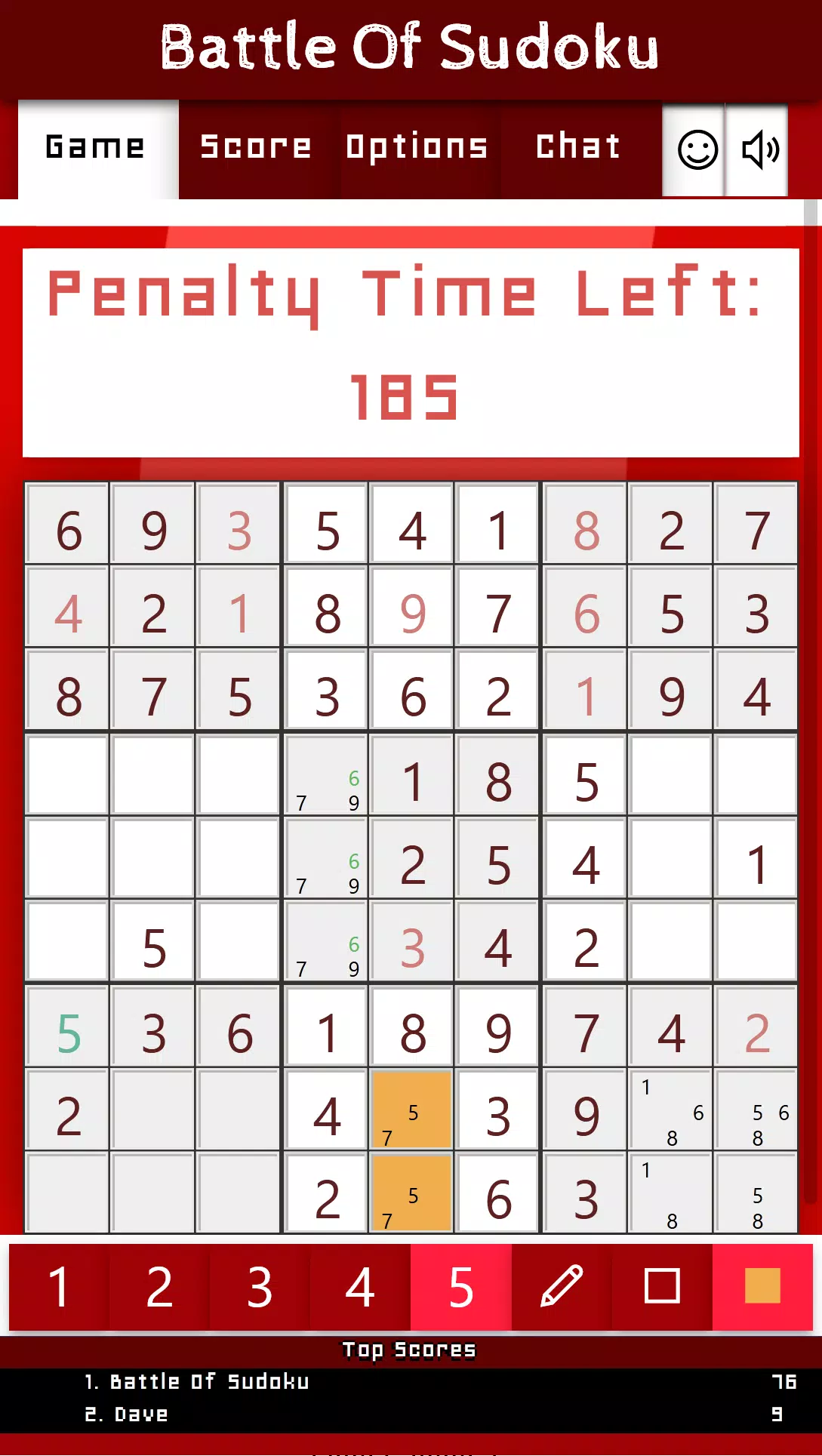 Battle Of Sudoku 스크린샷 2