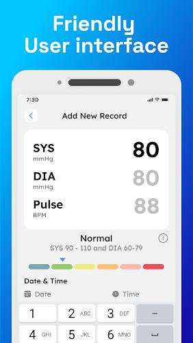 Blood Pressure Monitor App 스크린샷 0