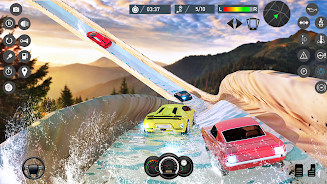 Water Slide Car Race games ภาพหน้าจอ 1