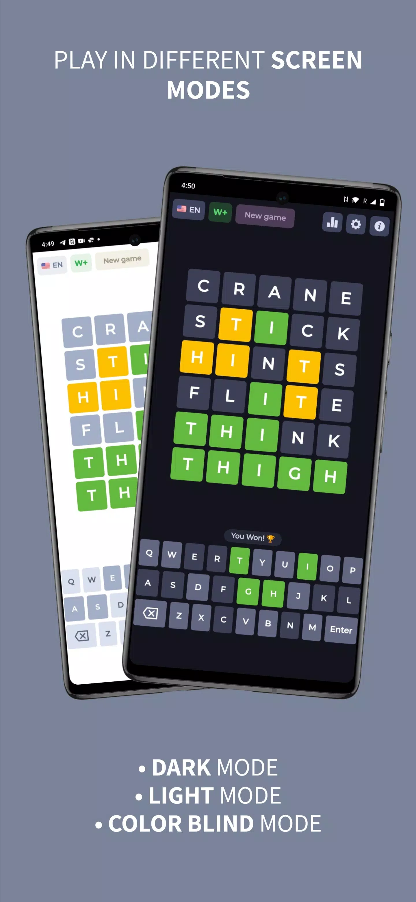 Wordy - Word Puzzle Game Captura de pantalla 2