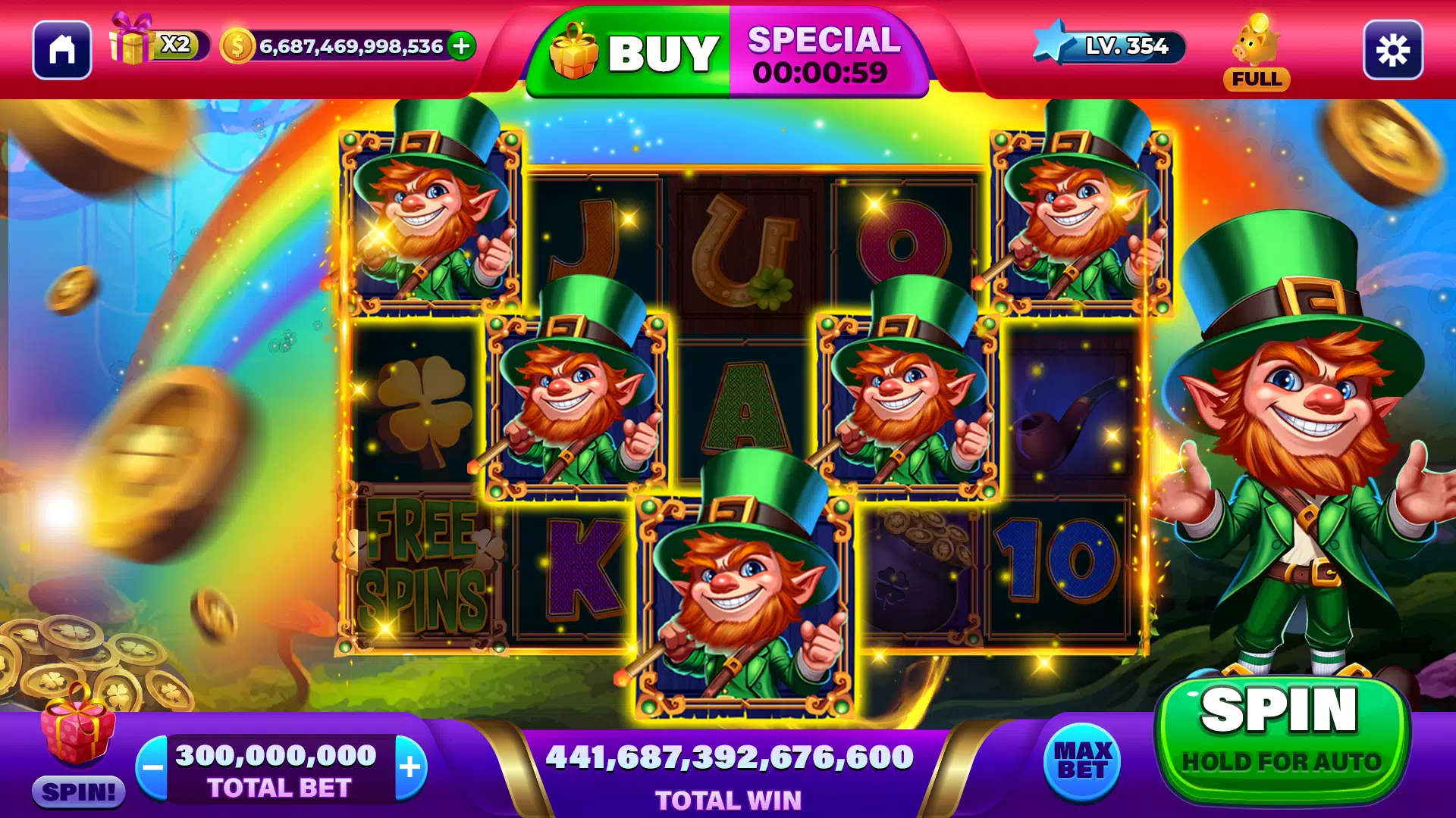 Clover Slots Epic Casino Games Schermafbeelding 0