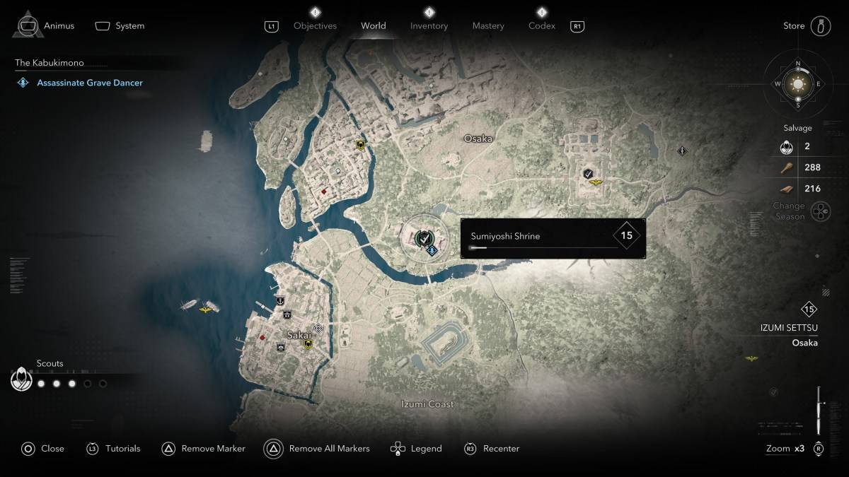 จะหาสมาชิก Kabukimono ทั้งหมดได้อย่างไรและที่ไหนใน Assassin's Creed Shadows Dancer