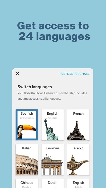 Rosetta Stone: Learn Languages ภาพหน้าจอ 2