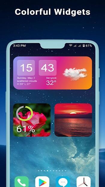 Widgets OS 17: Farbige Widgets Screenshot 0