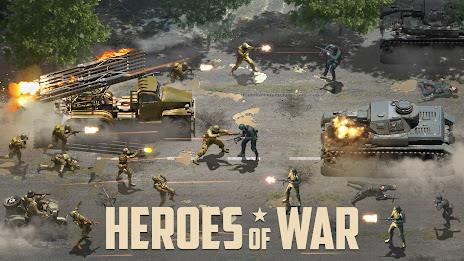 Heroes of War: Idle army game स्क्रीनशॉट 0