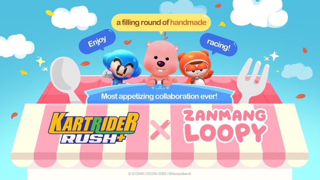 KartRider Rush+ x ZanMang Loopy ist eine unterhaltsame Zusammenarbeit mit neuen Karts und 45 neuen Artikeln!