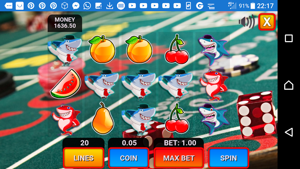 shark fruit casino slots machines Screenshot 2