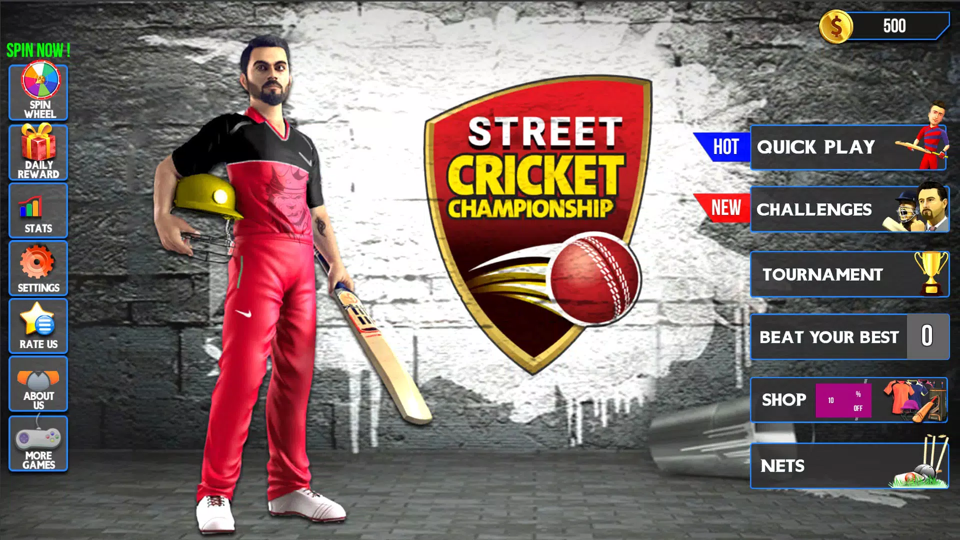 Schermata Street Criket-T20 Cricket Game 0