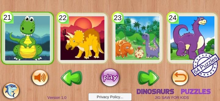 Dinosaur Puzzles & Jurassic Ji Tangkapan skrin 1