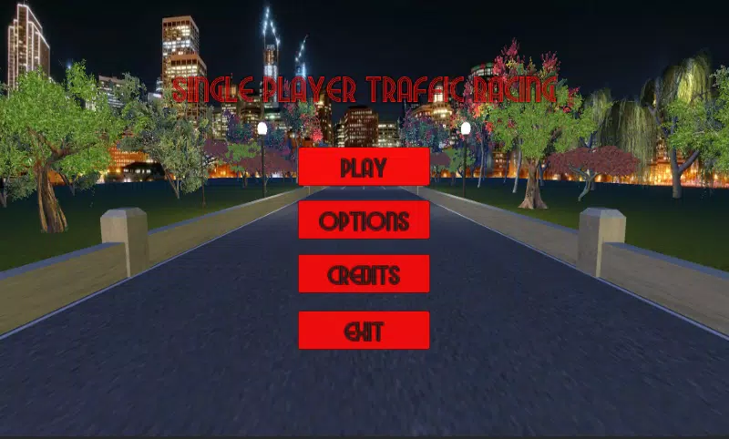 Single Player Traffic Racing Captura de tela 0