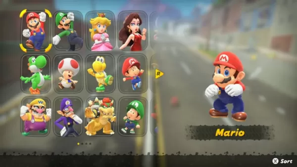 Mario Kart World items and characters