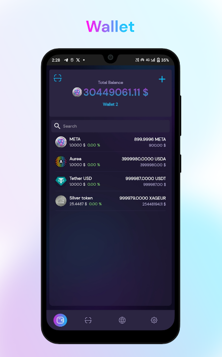 Metatron wallet Screenshot 3