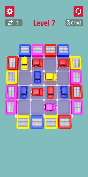 Color Cars Slide Puzzle Game スクリーンショット 2