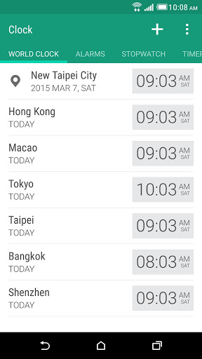 HTC Clock Screenshot 0