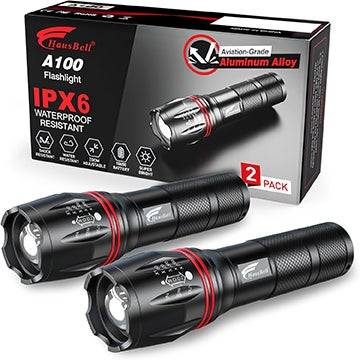 2-Pack Hausbell A100 LED EDC Flashlights