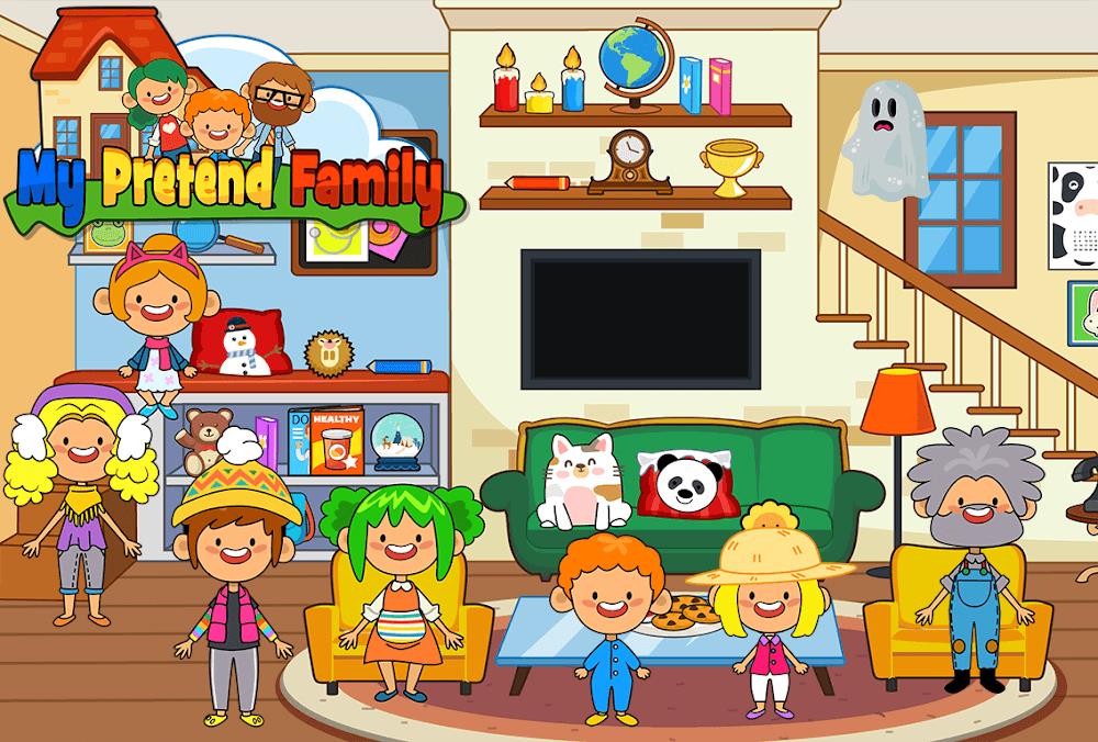 My Pretend Home & Family Town 스크린샷 2