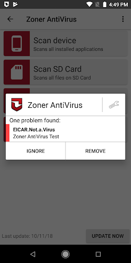 Zoner AntiVirus ภาพหน้าจอ 2