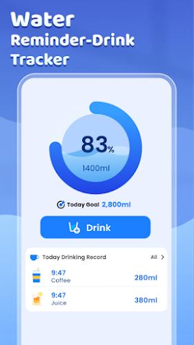 Water Reminder - Drink Tracker Скриншот 0