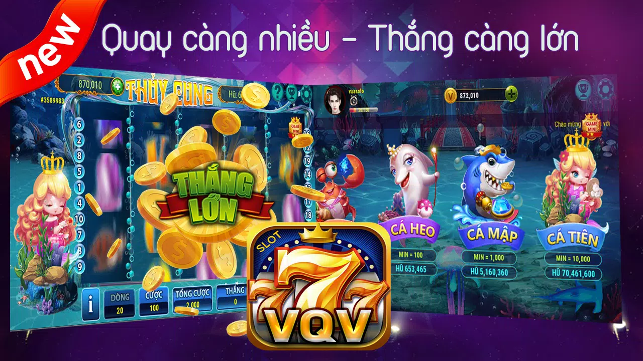 Slot VQV - Đẳng Cấp Nổ Hũ Captura de pantalla 1