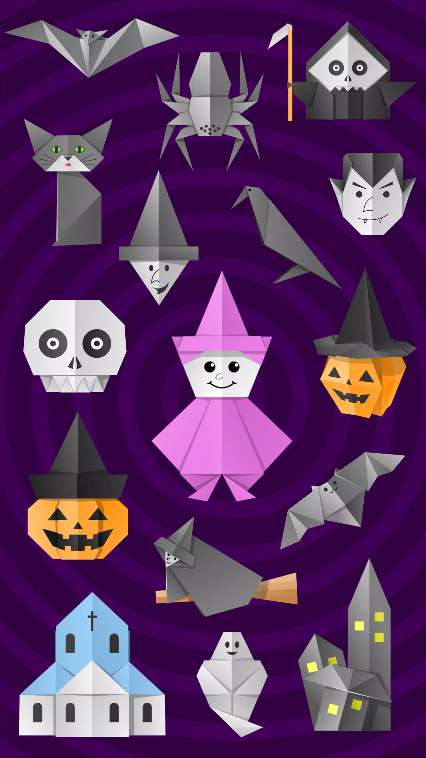 Origami Halloween スクリーンショット 0