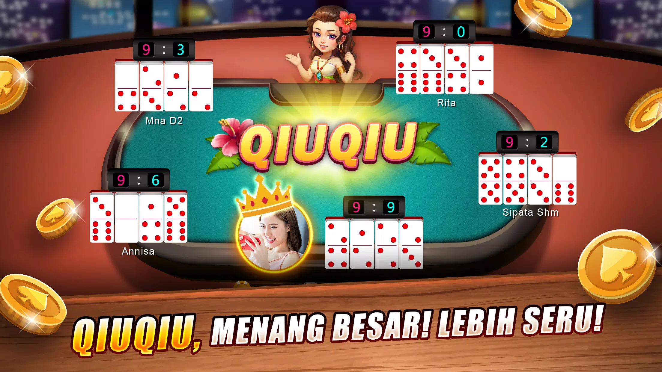 LUXY Domino Gaple QiuQiu Poker Schermafbeelding 1