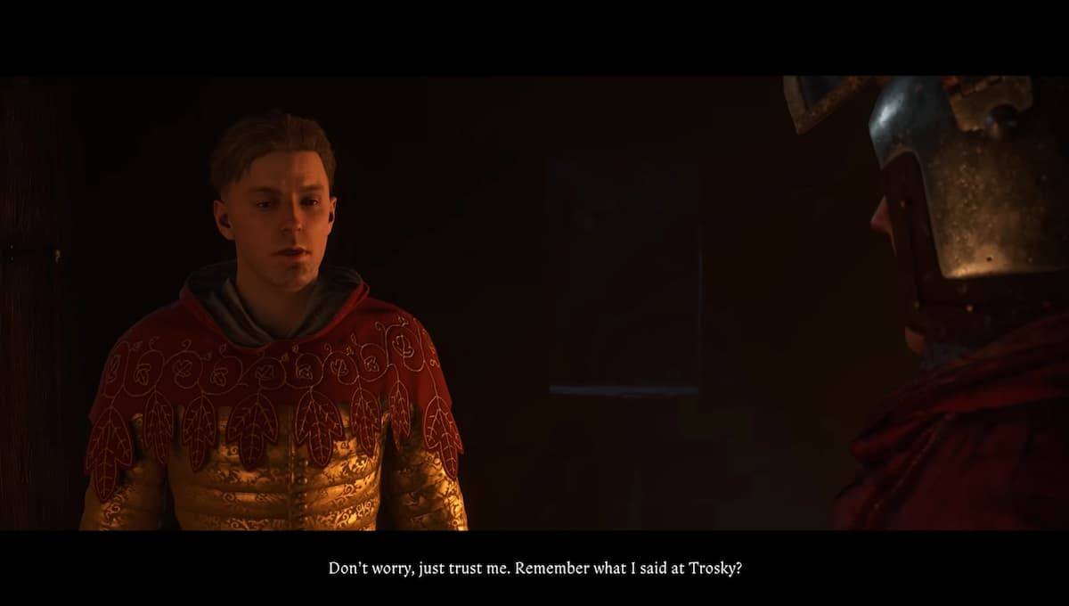 Image:  Another dialogue choice with Hans