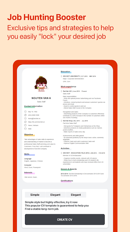 Cover Letter for Job App ภาพหน้าจอ 3