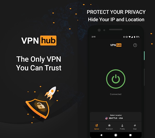 VPNhub Mod スクリーンショット 1