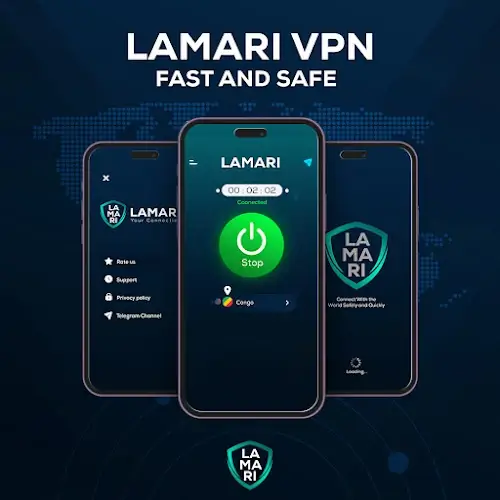 Lamari VPN - Fast & Proxy Schermafbeelding 3