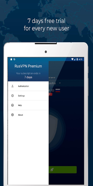 Fast VPN proxy servers with no logs - RUSVPN 스크린샷 2