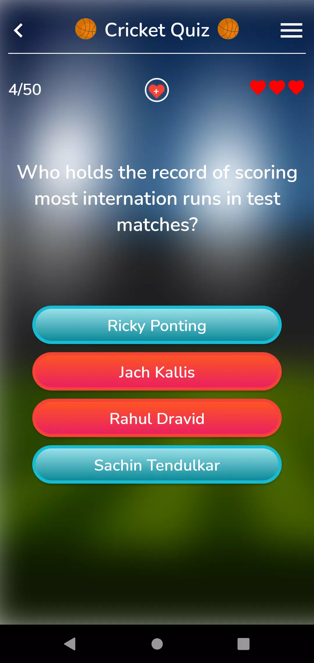 World Sports Quiz Captura de pantalla 2