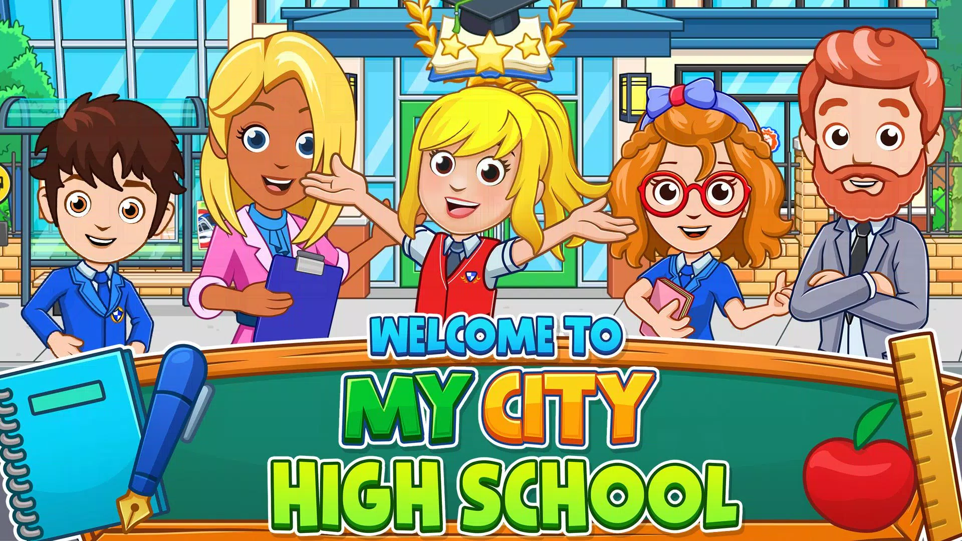 My City : High School स्क्रीनशॉट 0