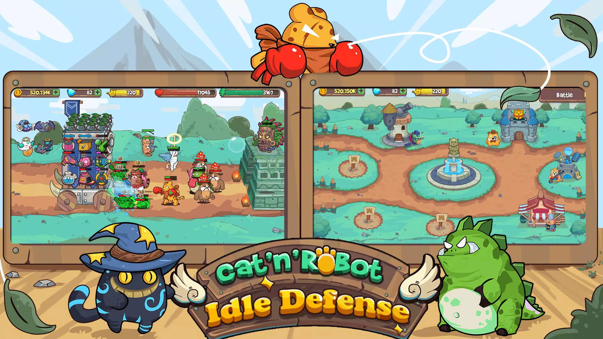 CatnRobot Idle TD: Battle Cat Screenshot 1