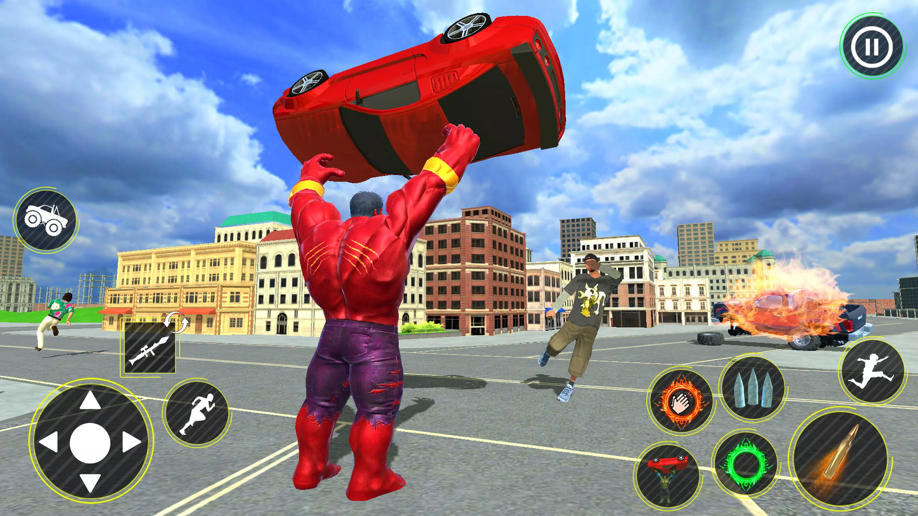 Incredible Monster Hero 3D War Tangkapan skrin 3